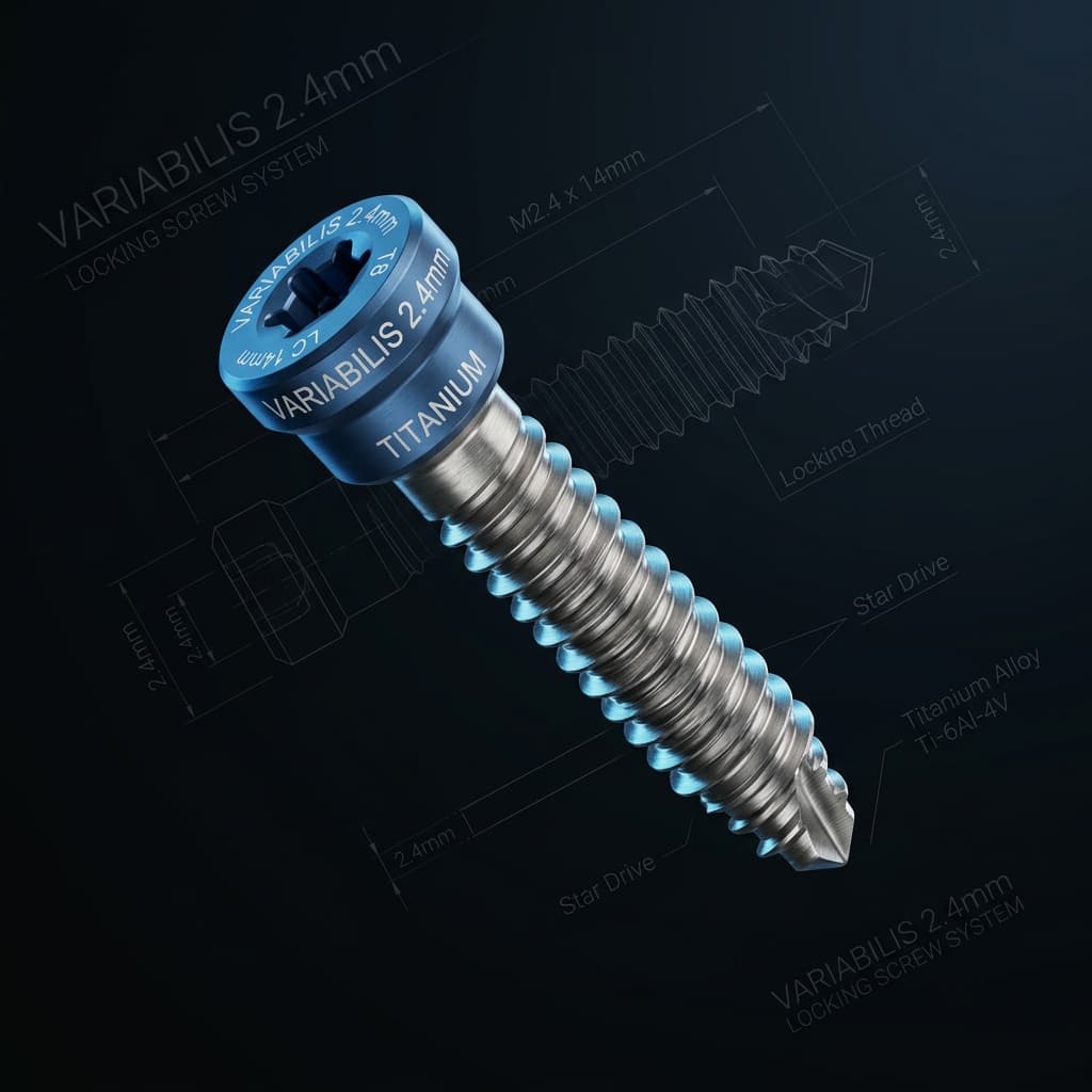 Variabilis 2.4mm Locking Screw, 6mm Length